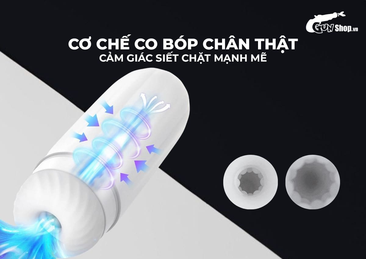 Âm đạo giả Svakom Sam Neo trắng đa năng kích thích cực mạnh