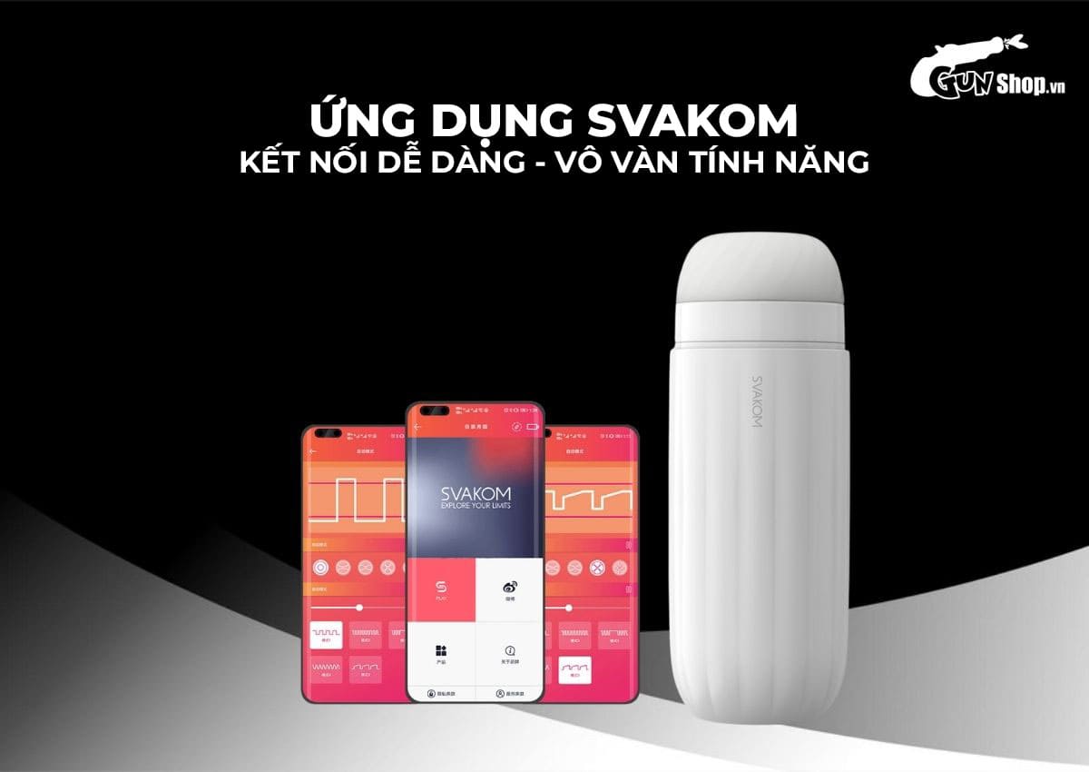 Âm đạo giả Svakom Sam Neo trắng đa năng kích thích cực mạnh