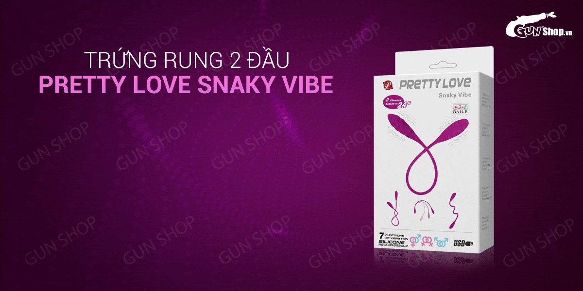  Thông tin Trứng rung 2 đầu Pretty Love Snaky Vibe loại tốt