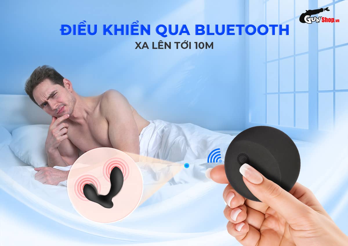 Máy massage tuyến tiền liệt Lelo Hugo 2 Remote Black chính hãng