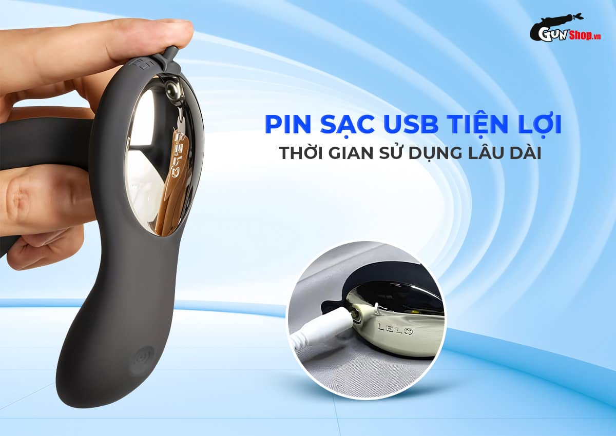 Máy massage tuyến tiền liệt Lelo Hugo 2 Remote Black chính hãng