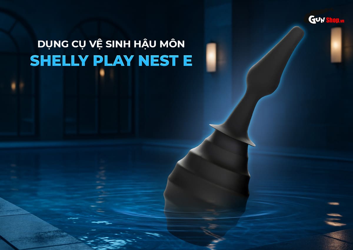 Dụng cụ vệ sinh hậu môn Shelly Play Nest E cao cấp an toàn kích thích