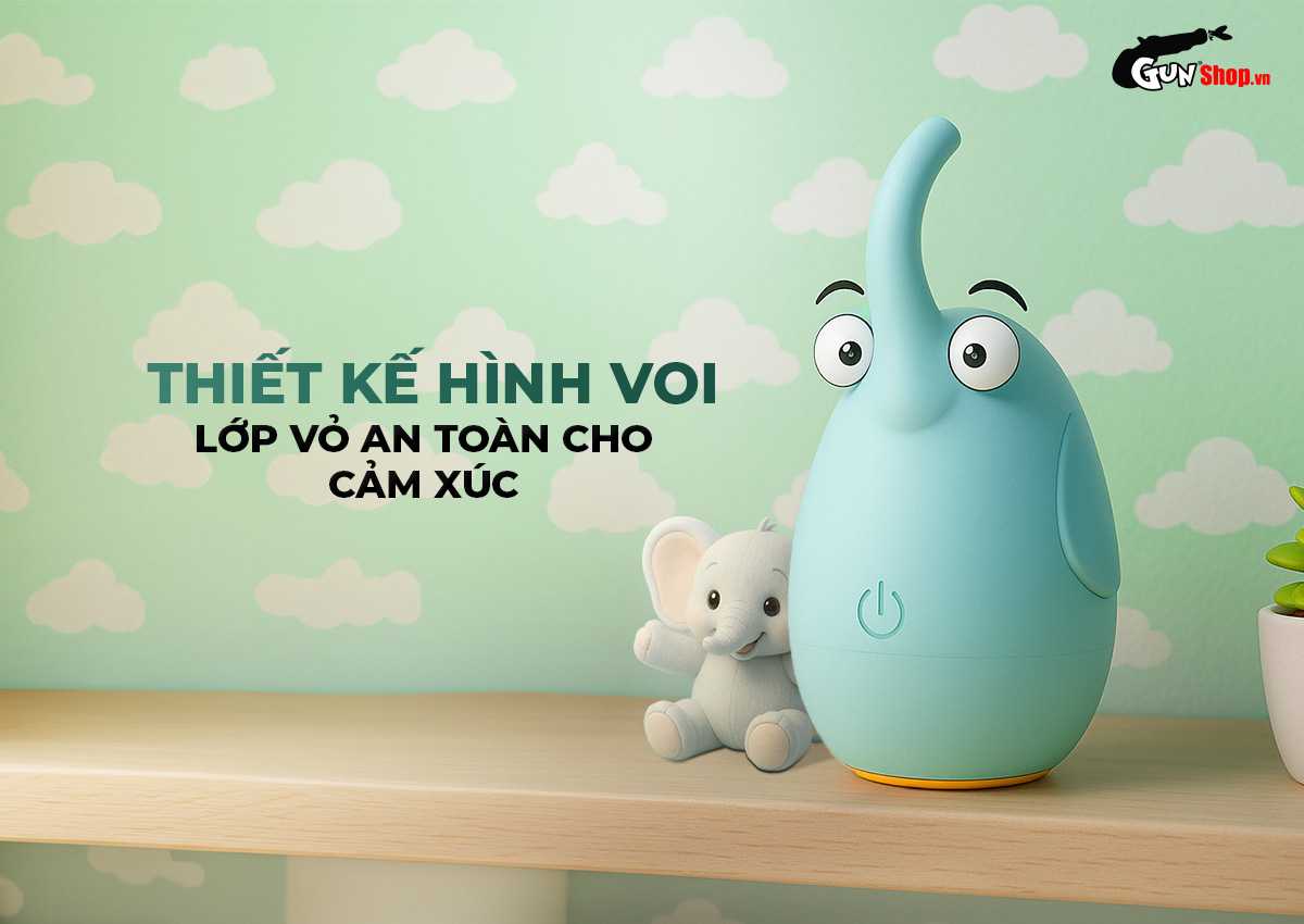 Trứng rung Shelly hình voi Elephant nâng cao khoái cảm đỉnh cao