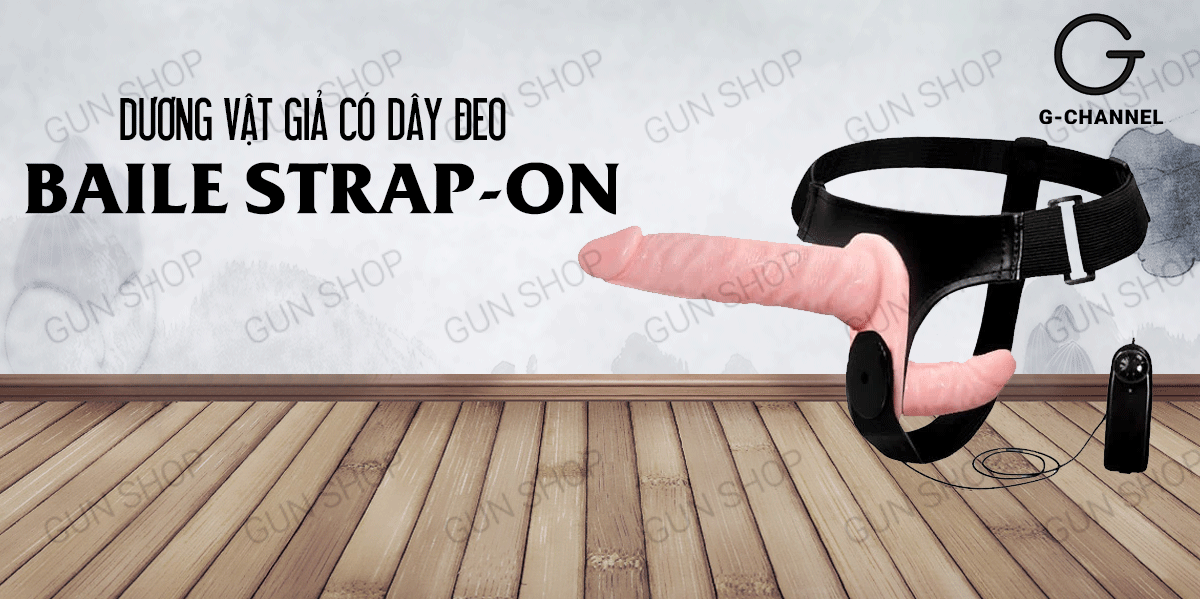  Shop bán Dương vật giả có dây đeo 2 đầu Baile Strap-on cao cấp