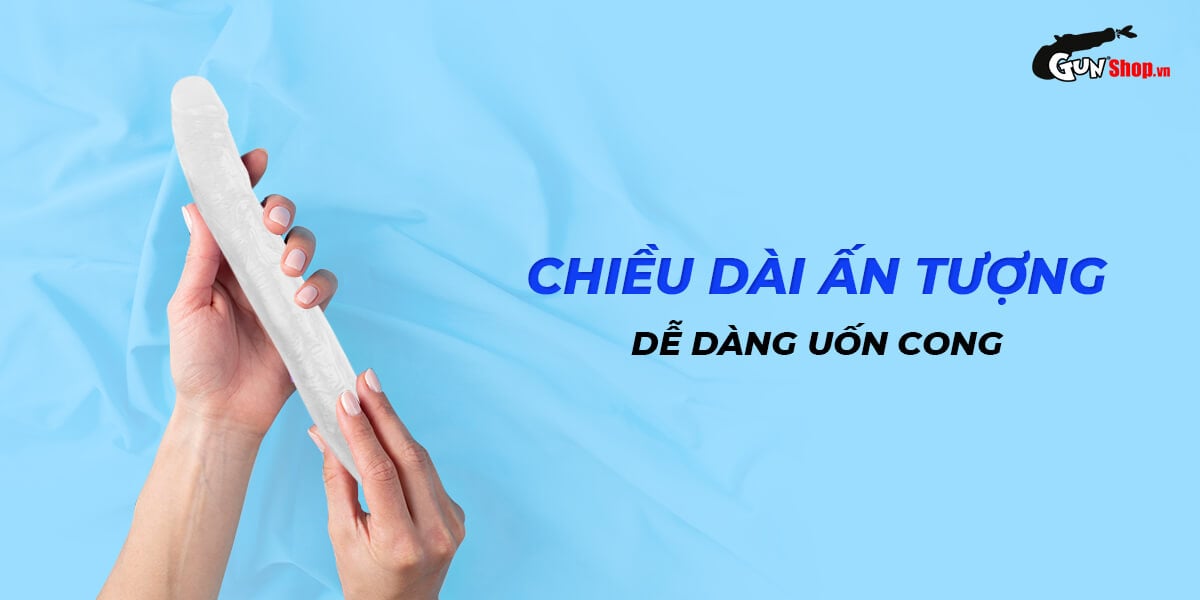 Dương Vật Giả 2 Đầu Chisa 12.8 Inch Mềm Mại Cực Phê