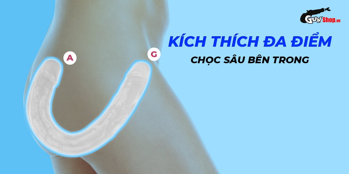 Dương Vật Giả 2 Đầu Chisa 12.8 Inch Mềm Mại Cực Phê