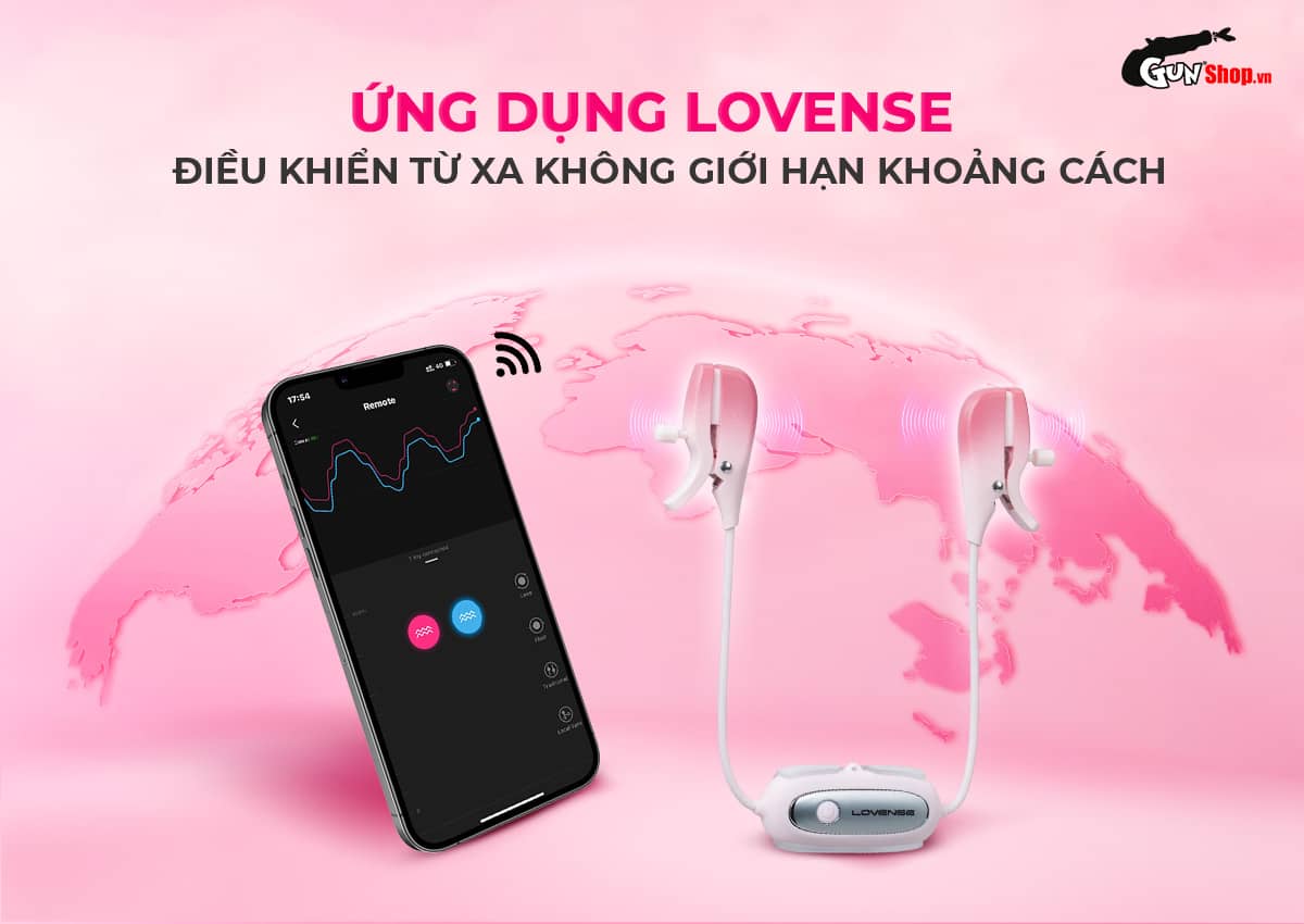  Phân phối Máy massage kẹp vú Lovense Gemini cao cấp