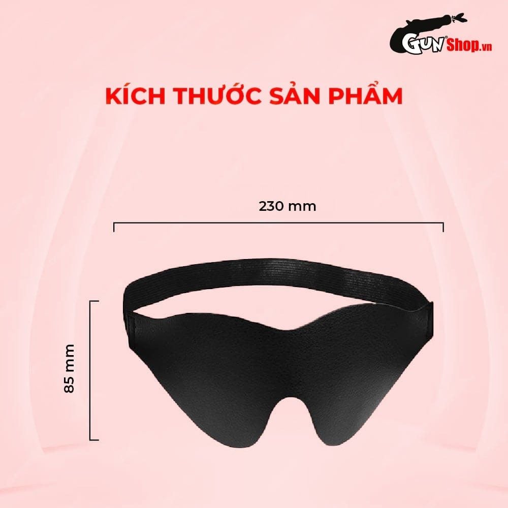 Bịt mắt BDSM Chisa Behave PU cao cấp Đỏ Siêu mềm Dây điều chỉnh