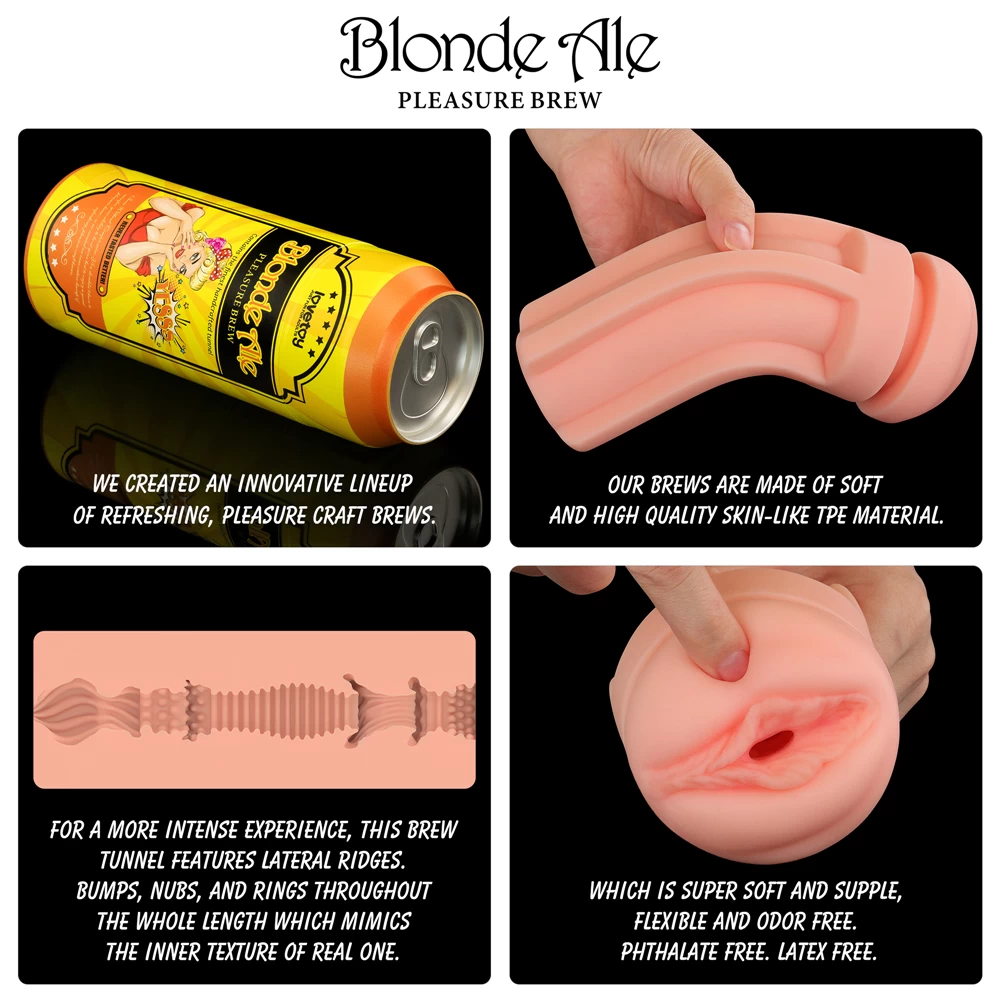 Lovetoy Blonde Ale - Cốc thủ dâm lon bia độc đáo kích thích đam mê