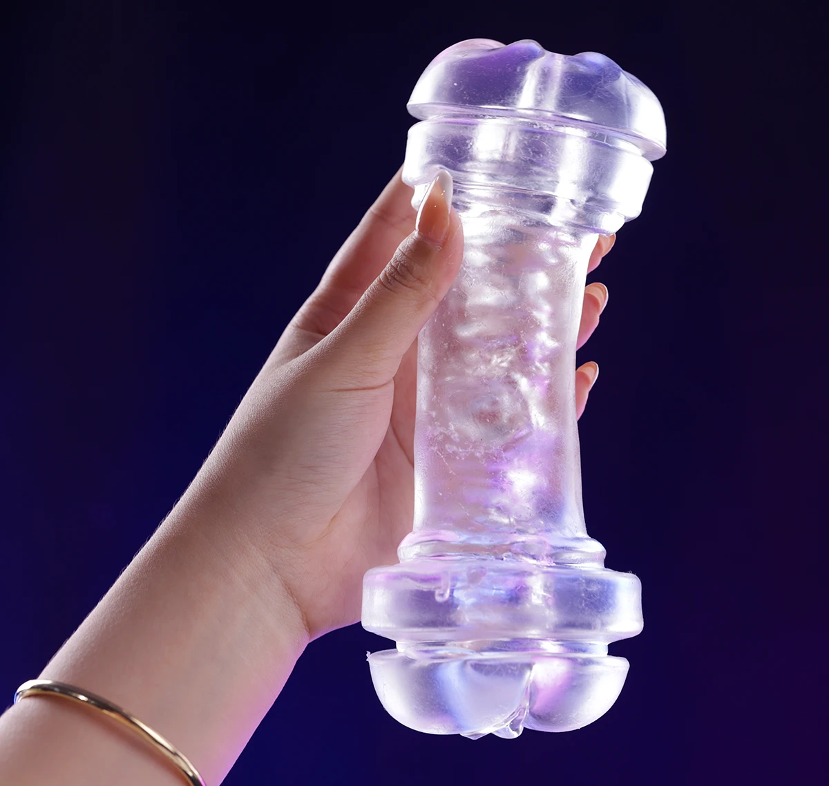 Cốc thủ dâm trong suốt Ice Crystal 2 đầu cho nam mua ngay