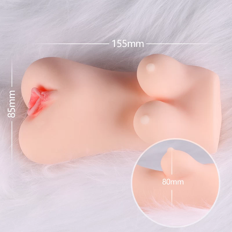 ManMiao hip âm đạo giả mềm mại cầm tay, thủ dâm tuyệt đỉnh