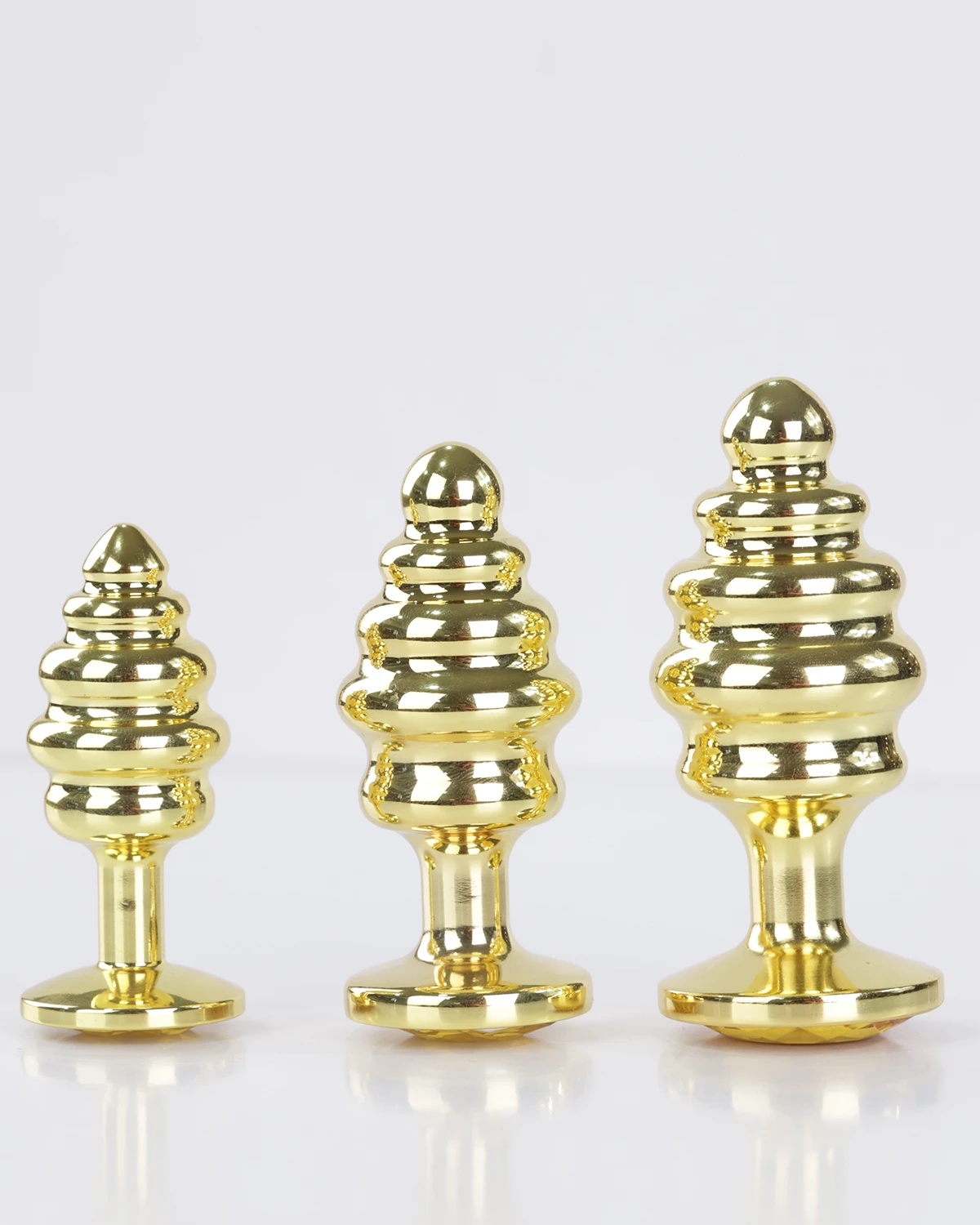 Phích cắm hậu môn xoắn ốc inox mạ vàng 3 size đa dạng cao cấp Phích cắm hậu môn xoắn ốc inox mạ vàng 3 size đa dạng cao cấp