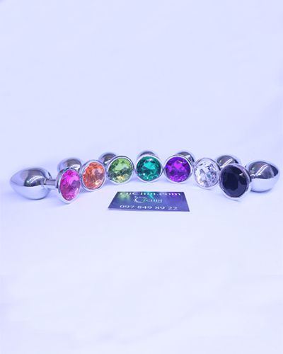  Nhập sỉ Phích cắm hậu môn INOX nhiều màu xinh lung linh với 3 kích thước hàng xách tay
