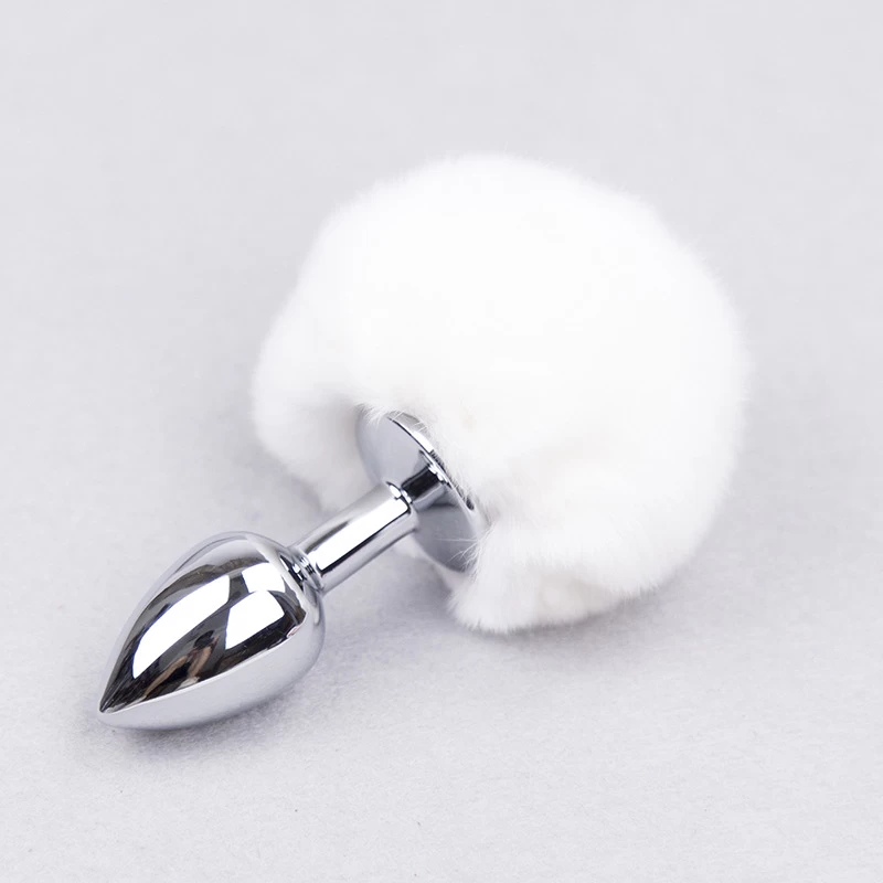 Đuôi thỏ SM silicone mềm mịn gắn hậu môn nhiều màu hot