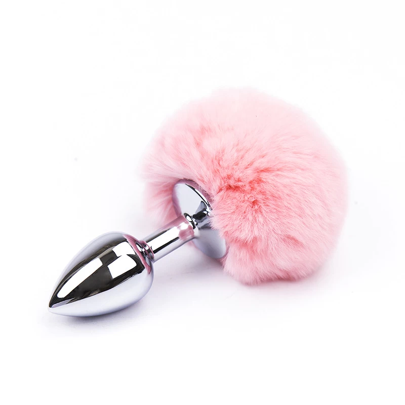 Đuôi thỏ SM silicone mềm mịn gắn hậu môn nhiều màu hot