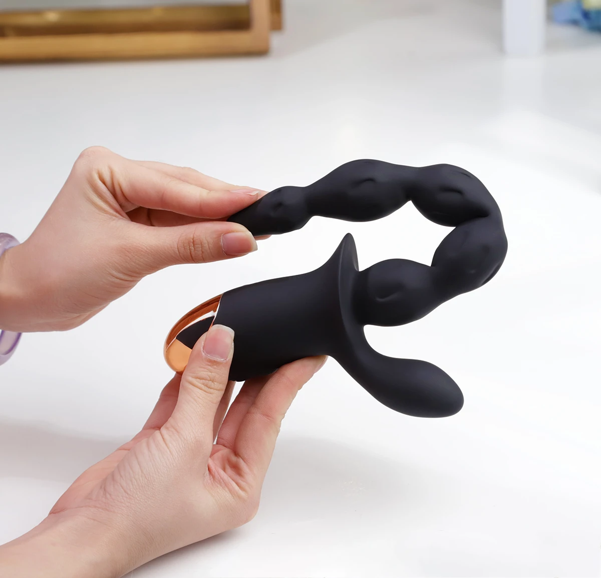 Black Pull Beads rung 10 chế độ đỉnh cao kích thích tuyệt vời