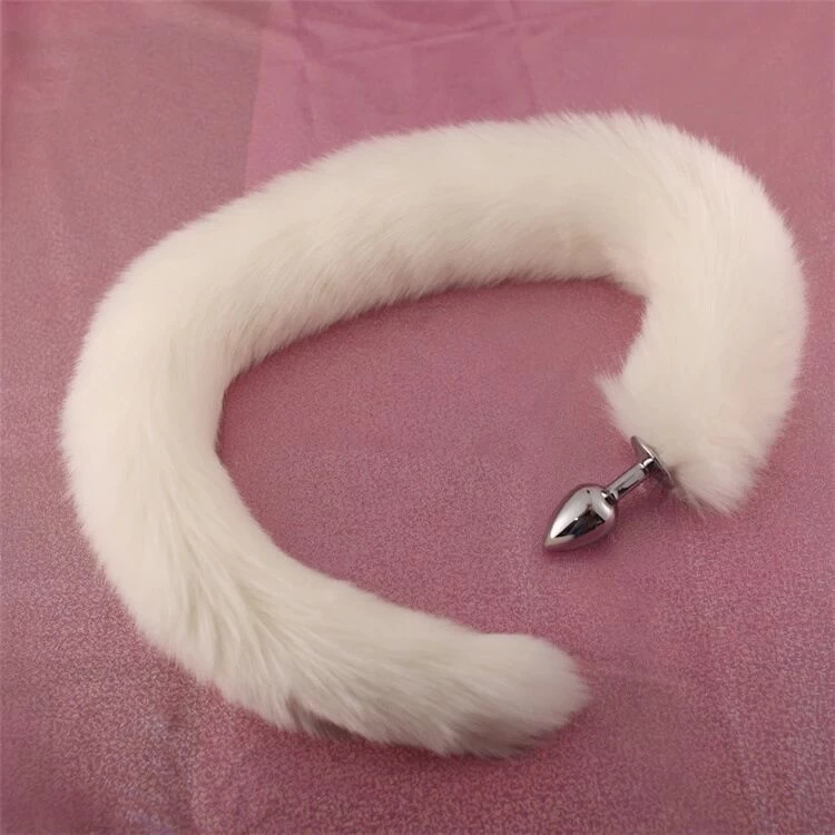 Đuôi cáo cosplay 80cm nhôm cao cấp kèm phích cắm hậu môn