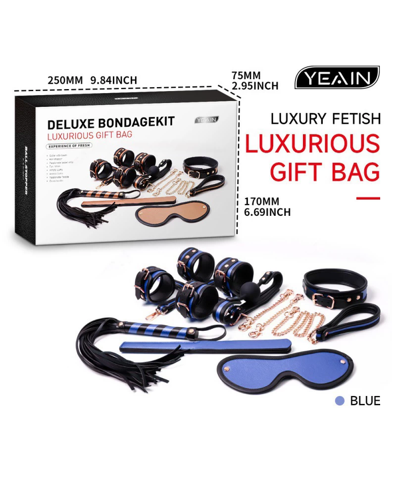  Phân phối Yeain Deluxe Bondagekit bộ BDSM 8 món cao cấp tăng hưng phấn chính hãng