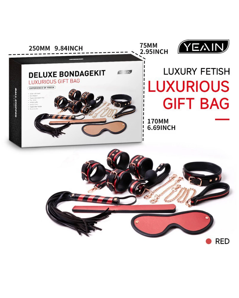  Phân phối Yeain Deluxe Bondagekit bộ BDSM 8 món cao cấp tăng hưng phấn chính hãng