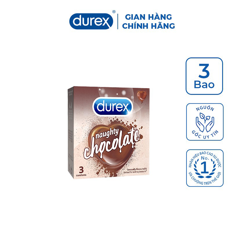  Bảng giá Bao cao su Durex Chocolate Strawberry ngọt ngào mùi thơm êm dịu giá sỉ