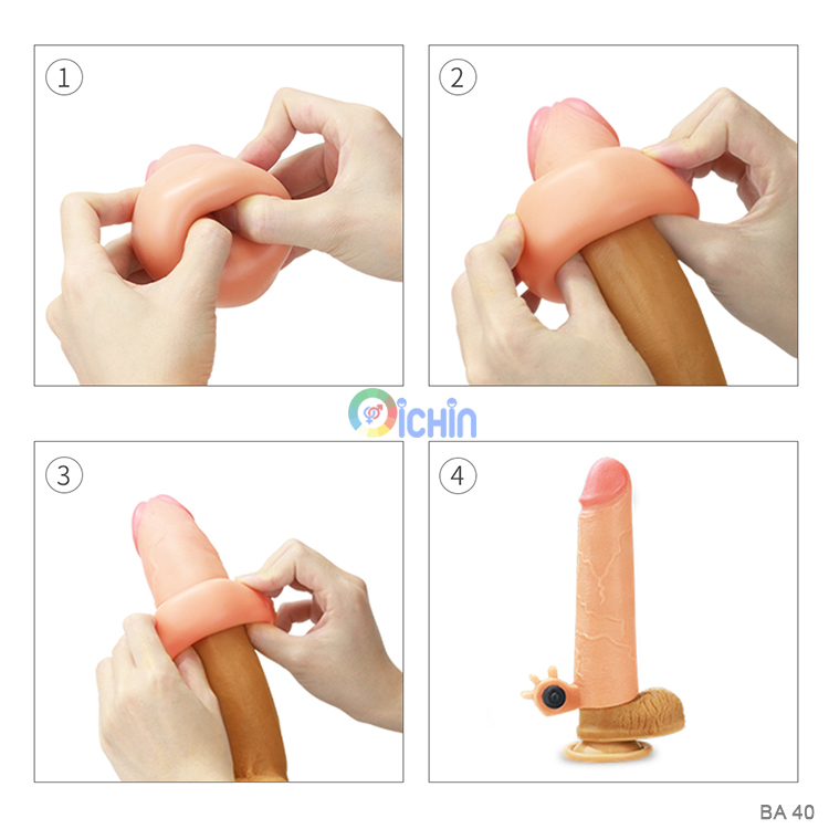Bao cao su Lovetoy Nature Extender gai mềm rung mạnh chống tuột