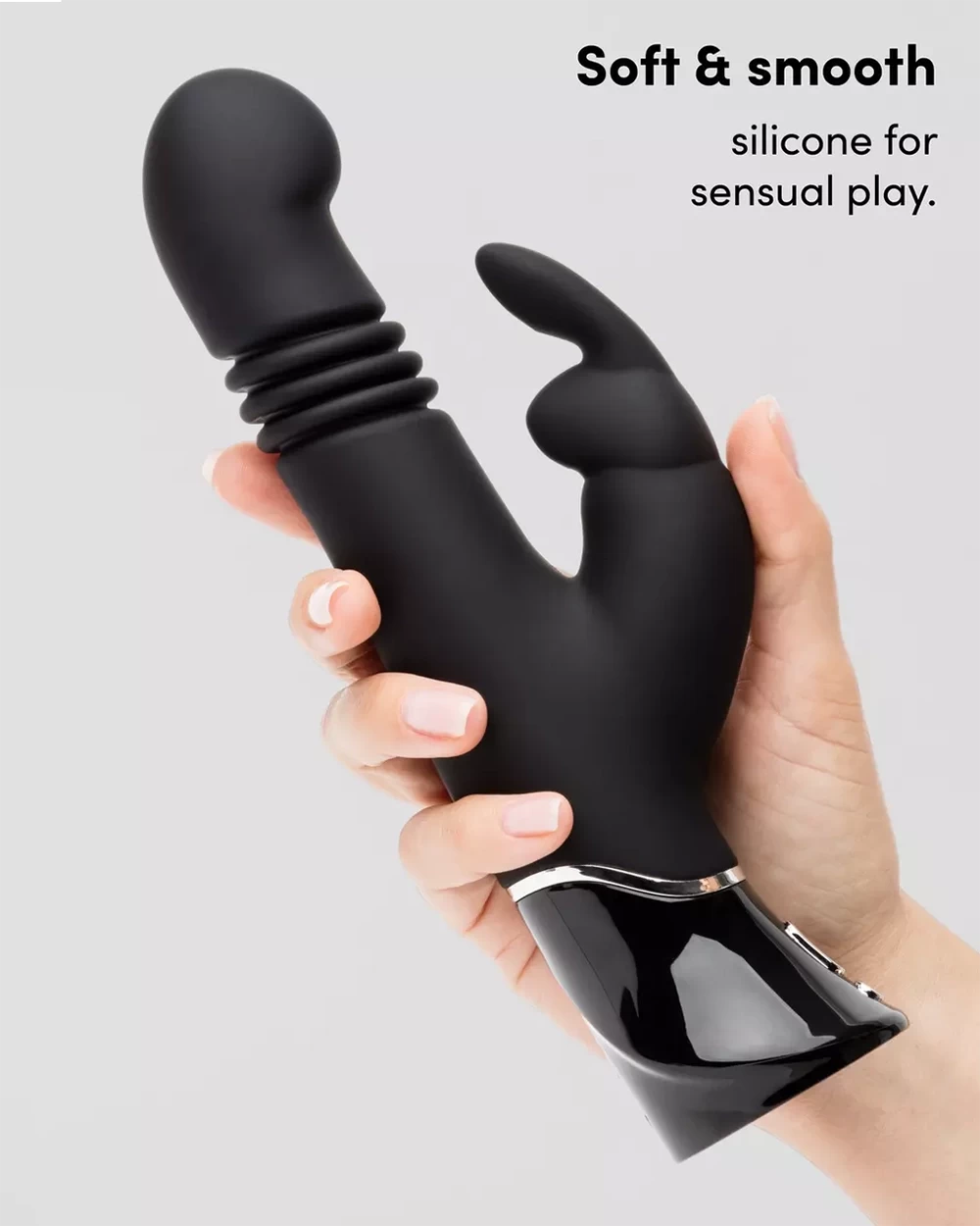 Máy rung Thrusting Rabbit Fifty Shades Grey Greedy Girl, Siêu phê