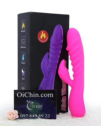 Man Nuo Alicia cây rung phát nhiệt rung êm sạc USB silicone cao cấp