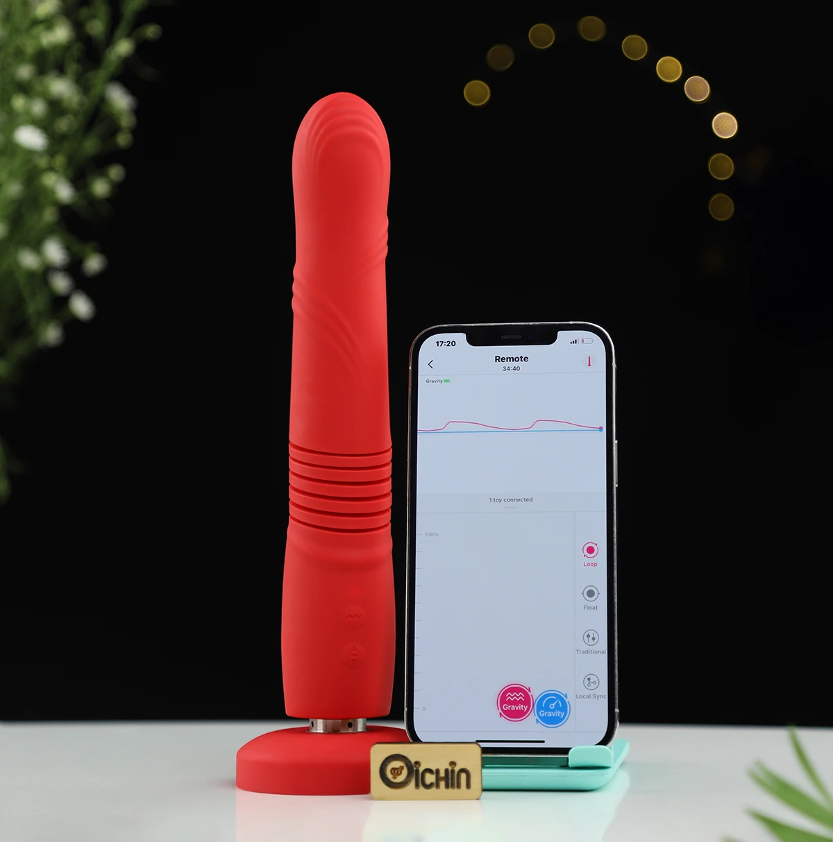 Lovense Gravity dương vật giả rung thụt App điều khiển hiện đại Lovense Gravity dương vật giả rung thụt App điều khiển hiện đại