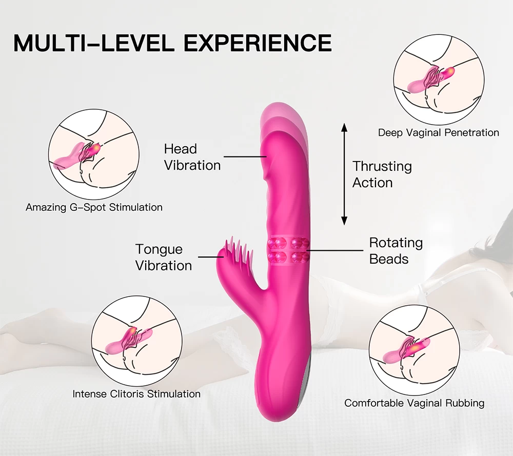 Loving World Generalist lưỡi rung kết hợp thụt xoay massage âm đạo Loving World Generalist lưỡi rung kết hợp thụt xoay massage âm đạo