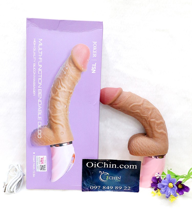 TSN Joker Rung Mạnh Uốn Cong 360° Silicone Mềm Mại Sảng Khoái