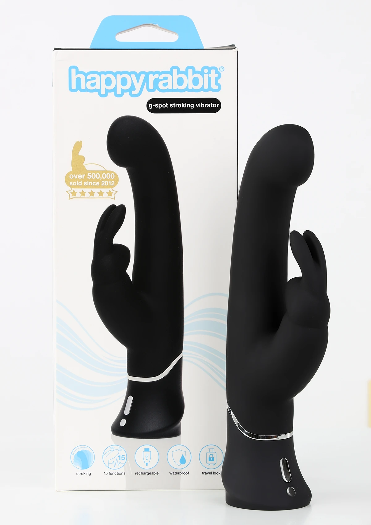 Happy Rabbit G-Spot Stroker rung nhánh va đập điểm G kích thích cực Happy Rabbit G-Spot Stroker rung nhánh va đập điểm G kích thích cực