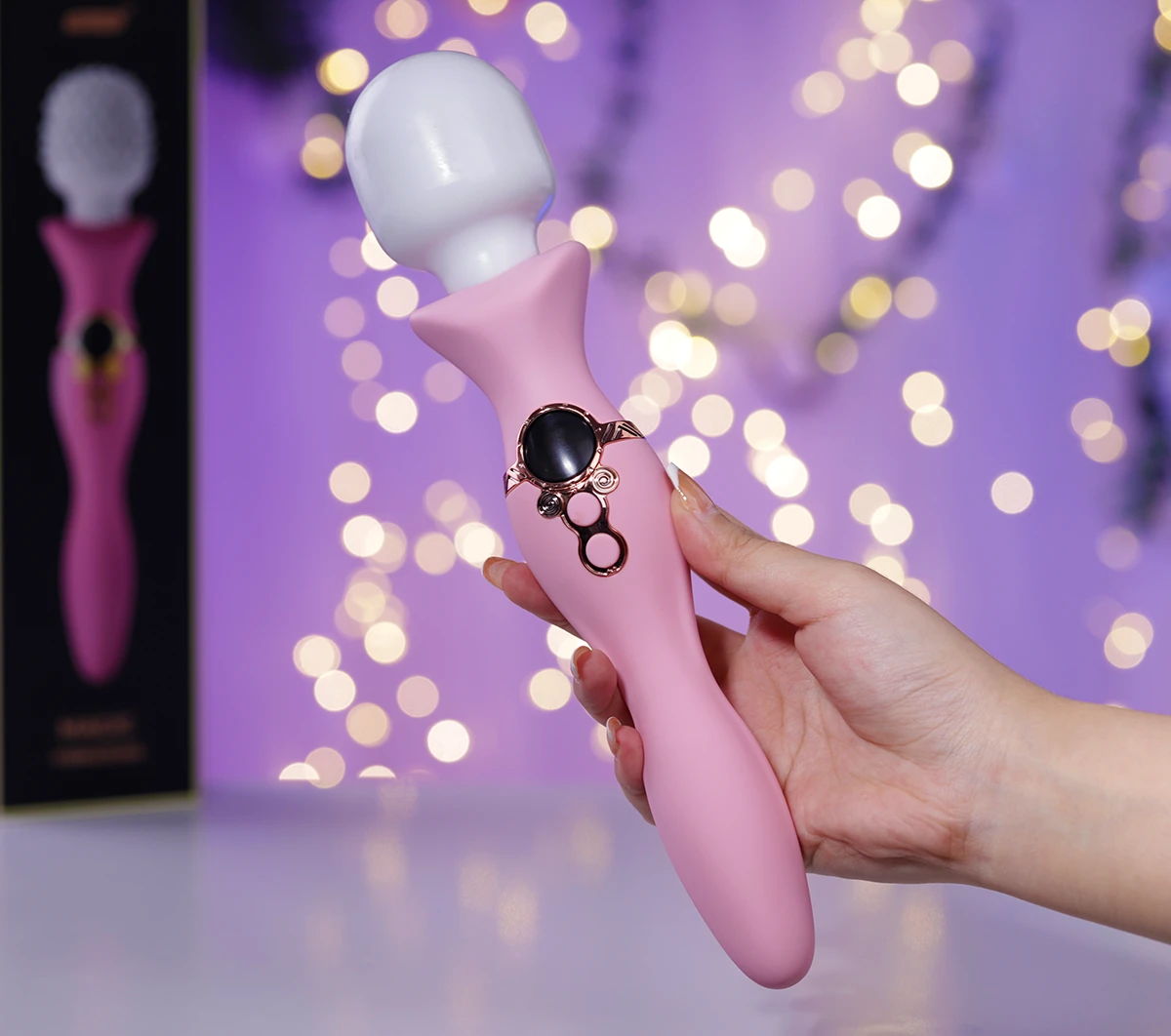 Yeain Magic Wand chày rung 2 đầu đa năng silicon mềm mượt tận hưởng Yeain Magic Wand chày rung 2 đầu đa năng silicon mềm mượt tận hưởng