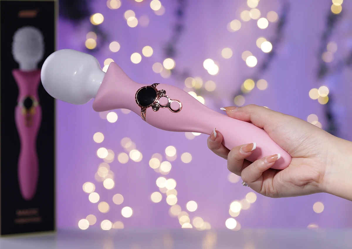 Giá sỉ Yeain Magic Wand chày rung 2 đầu với gai silicone hoặc trơn mượt giá sỉ