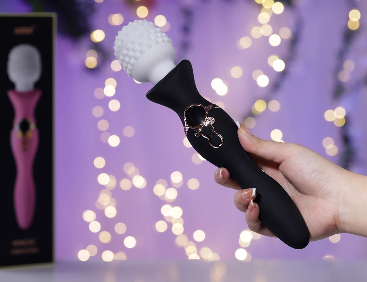 Giá sỉ Yeain Magic Wand chày rung 2 đầu với gai silicone hoặc trơn mượt giá sỉ