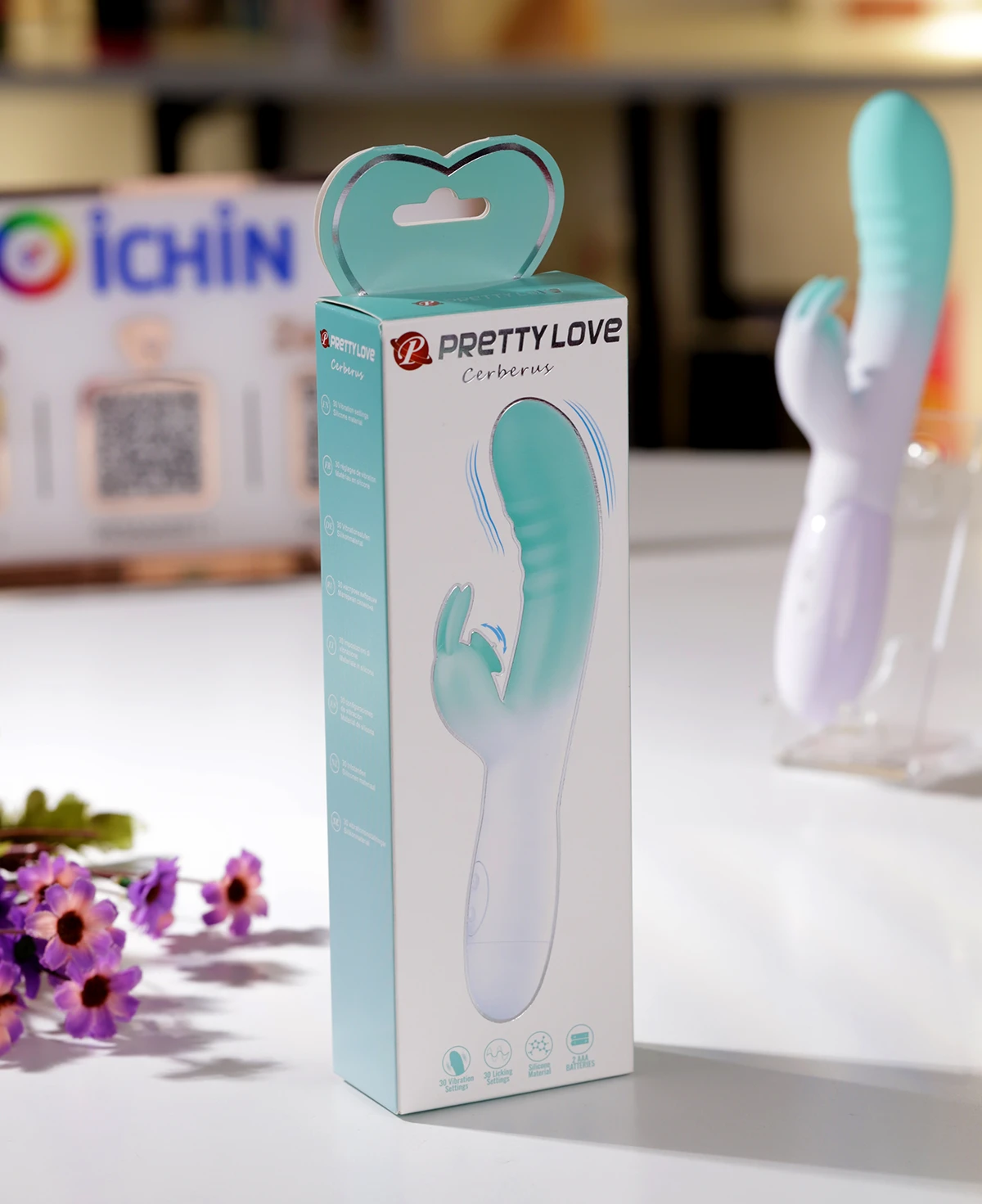  Giá sỉ Pretty Love Cerberus máy massage tai thỏ 30 chế độ kích thích kép hàng xách tay