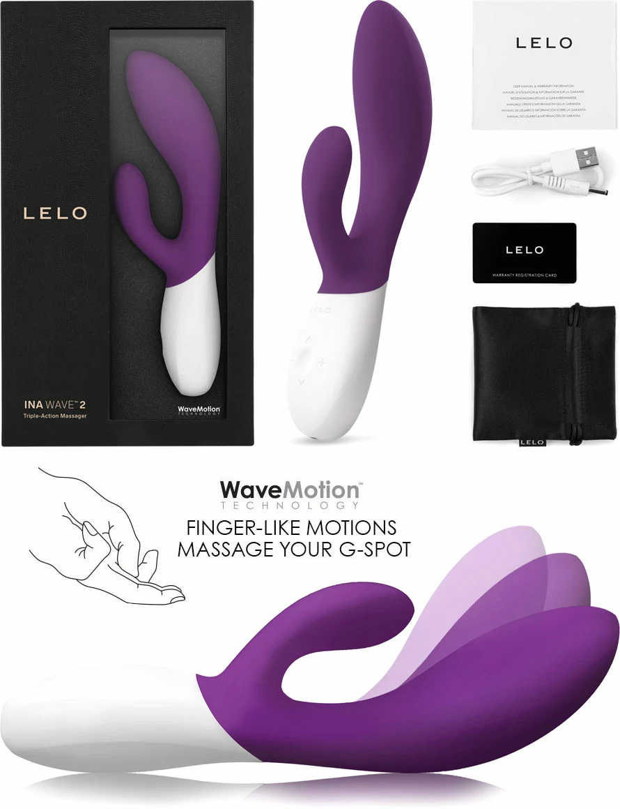  Mua Lelo Ina Wave 2 máy rung hai đầu kết hợp kích thích massage cho nữ hàng mới về