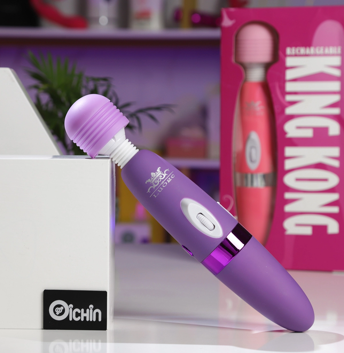 Máy massage Luoge King Kong rung mạnh nhiều chế độ pin sạc tiện lợi