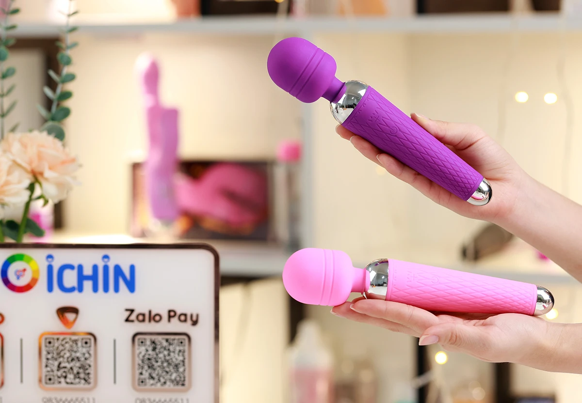 Máy massage mini rung mạnh xoay 360 độ tăng khoái cảm