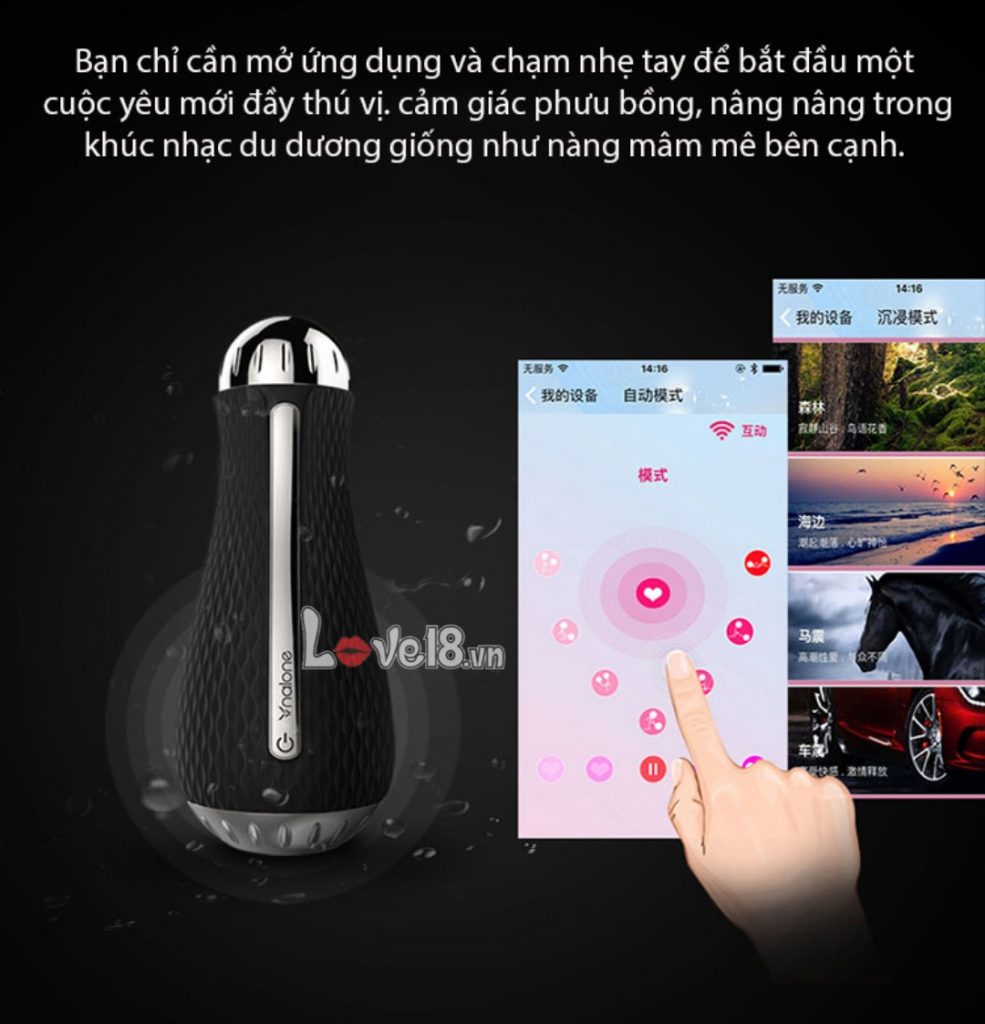 Cốc thủ dâm 3D Bluetooth cao cấp Nalone Jack mạnh mẽ sướng