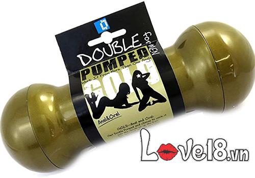 Cốc thủ dâm kim loại 2 đầu Double Pumped Gold, trải nghiệm đỉnh cao