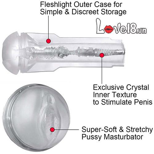 Đèn pin thủ dâm trong suốt Ice Fleshlight chất lượng cao sành điệu