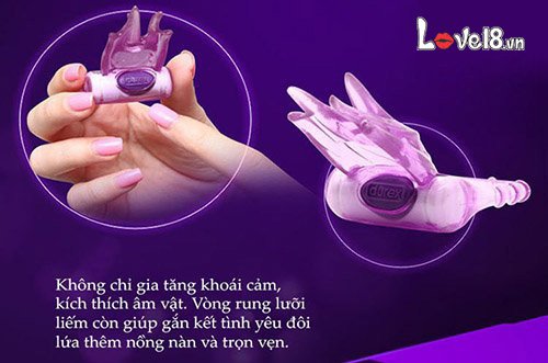 Vòng rung lưỡi Durex Play Bliss cao cấp kích thích đỉnh cao