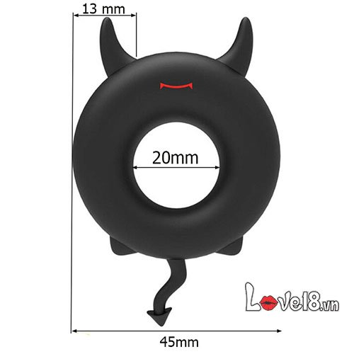 Vòng đeo dương vật chống xuất tinh sớm tăng khoái cảm quỷ Satan
