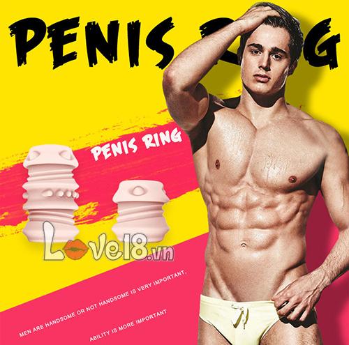 Bộ đôn khúc silicon gân gai cao cấp cho quý ông mạnh mẽ
