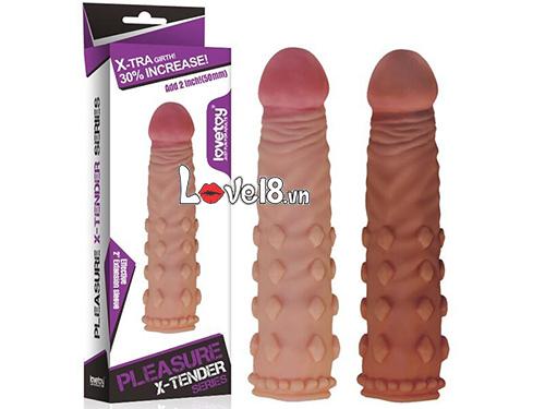 Bao đôn bi vuông 5cm Lovetoy tăng kích thước kéo dài thời gian quan hệ