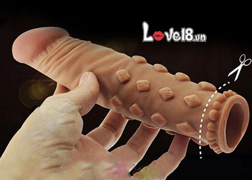 Bao đôn bi vuông 5cm Lovetoy tăng kích thước kéo dài thời gian quan hệ