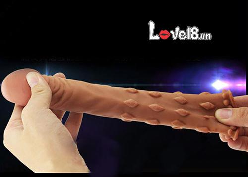 Bao đôn bi vuông 5cm Lovetoy tăng kích thước kéo dài thời gian quan hệ