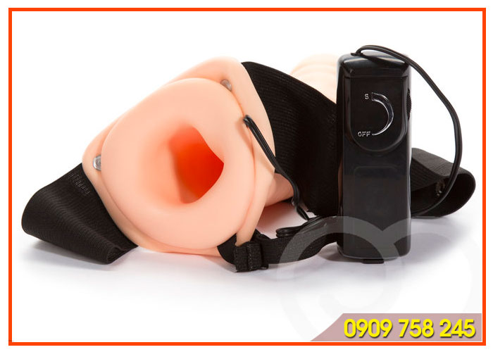  Bán Dương Vật Giả Có Dây Đeo Rỗng Ruột Kiểu Cong Cì Cục - SHP320 giá rẻ