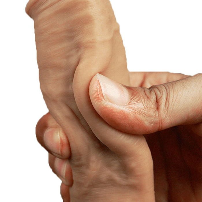 Dương vật giả dán tường 18cm chất lượng cao, siêu thực