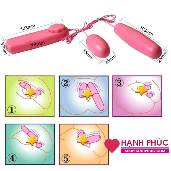  Phân phối Trứng rung tình yêu 2 đầu giá rẻ chỉ có 179k - SHP93 loại tốt